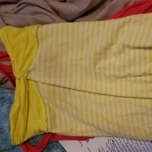 Yellow tube top
